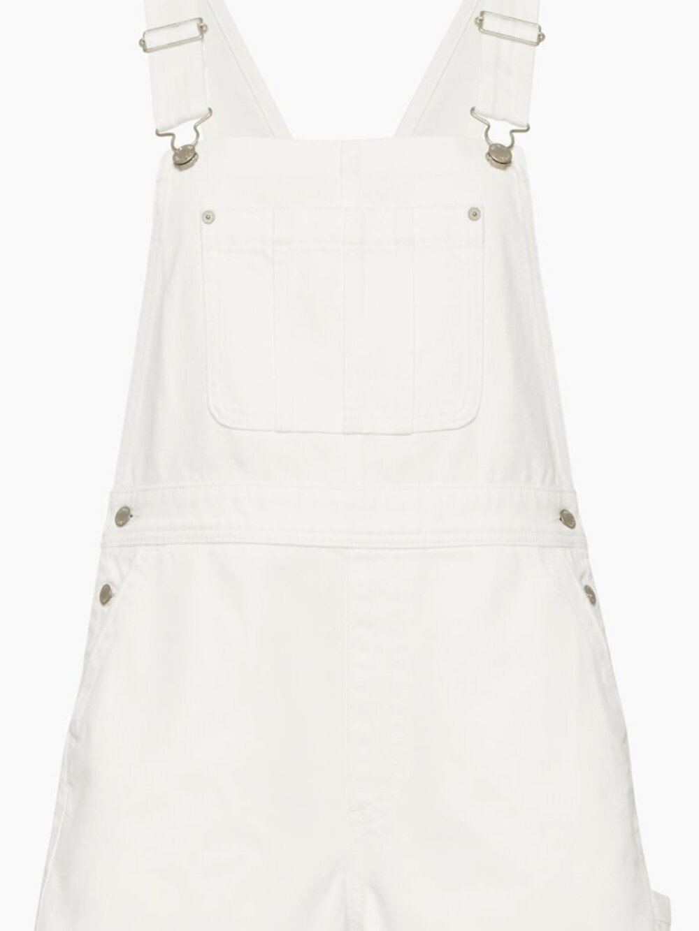 Denim Forum the 90's Silvie Baggy shortall white women's size M - Picture 11 of 11